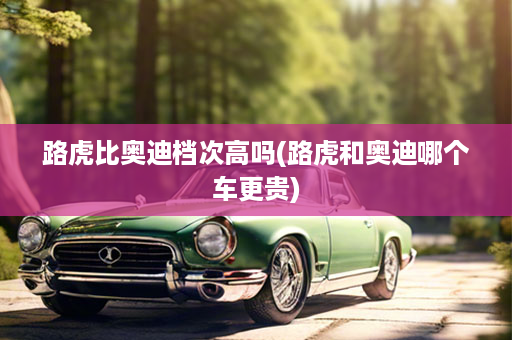 路虎比奥迪档次高吗(路虎和奥迪哪个车更贵)