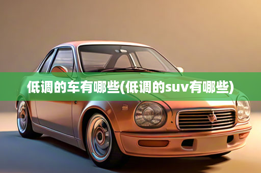 低调的车有哪些(低调的suv有哪些)