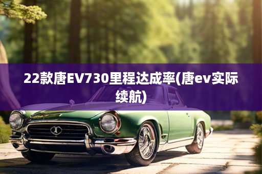 22款唐EV730里程达成率(唐ev实际续航)
